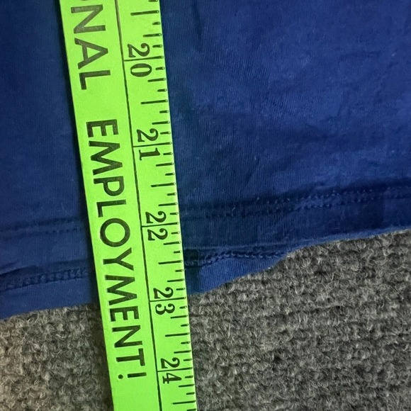 Nike Shirt Women's Large Blue Short Sleeve Round Neck Athletic Cut EUC - Picture 5 of 6